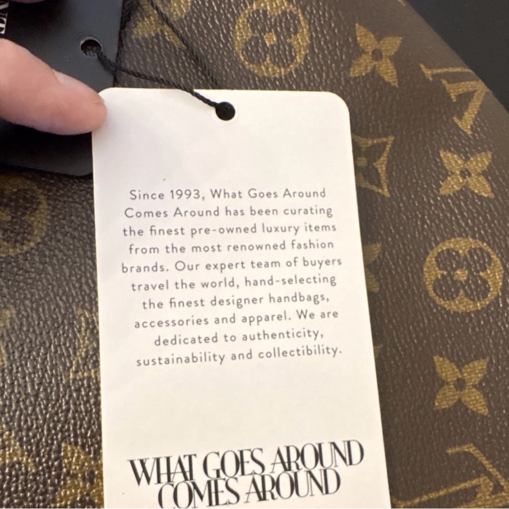 Louis Vuitton Monogram Canvas Crossbody with Tan Leather Trim - Picture 11 of 13